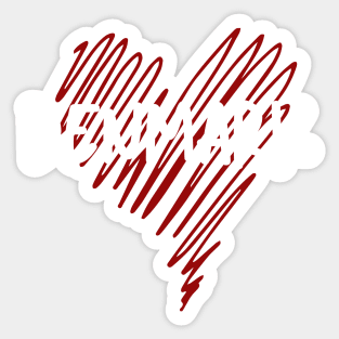 I love Denmark, Denmark heart Sticker